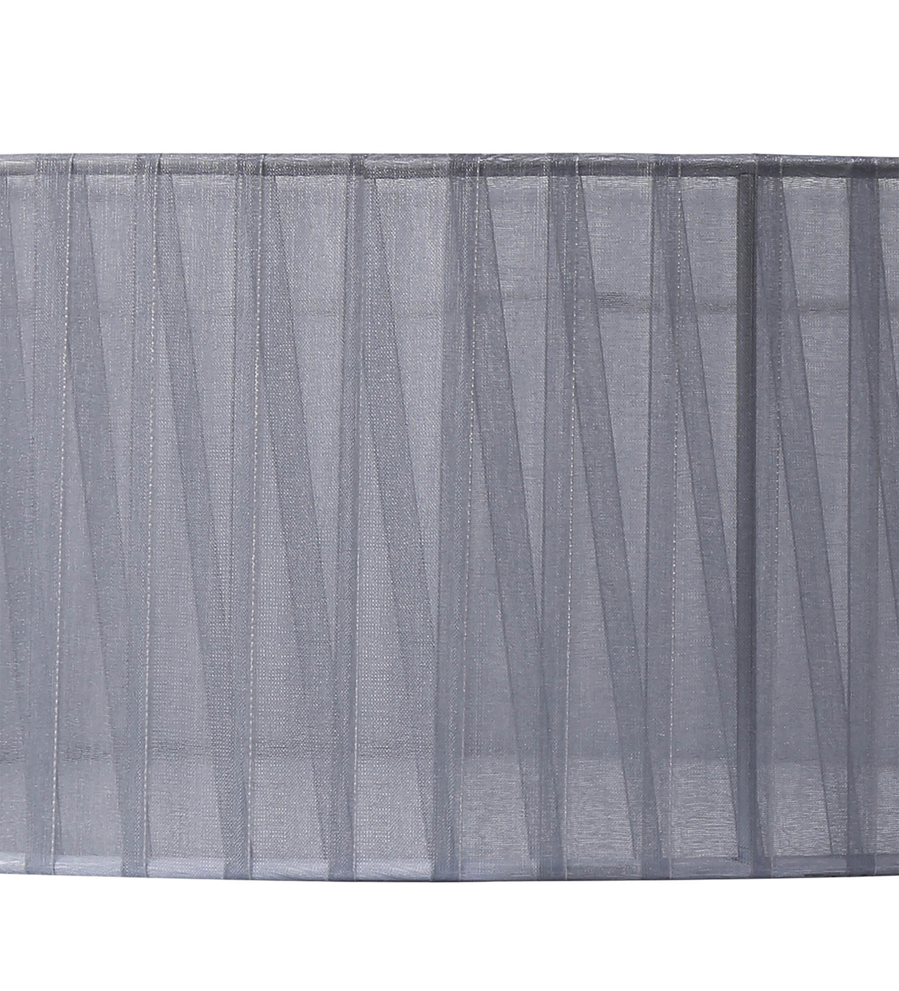 Banyan 3 Light Multi Arm Pendant With 45cm x 15cm Organza Shade Antique Brass/Grey DK0871  Deco Banyan
